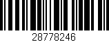 Código de barras (EAN, GTIN, SKU, ISBN): '28778246'