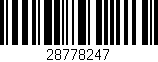 Código de barras (EAN, GTIN, SKU, ISBN): '28778247'