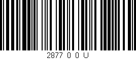 Código de barras (EAN, GTIN, SKU, ISBN): '2877_0_0_U'