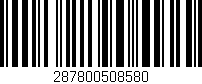 Código de barras (EAN, GTIN, SKU, ISBN): '287800508580'