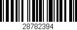 Código de barras (EAN, GTIN, SKU, ISBN): '28782394'