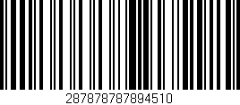 Código de barras (EAN, GTIN, SKU, ISBN): '287878787894510'