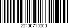 Código de barras (EAN, GTIN, SKU, ISBN): '28788710000'