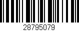 Código de barras (EAN, GTIN, SKU, ISBN): '28795079'