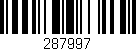 Código de barras (EAN, GTIN, SKU, ISBN): '287997'