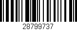 Código de barras (EAN, GTIN, SKU, ISBN): '28799737'
