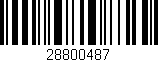 Código de barras (EAN, GTIN, SKU, ISBN): '28800487'