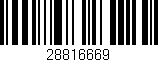 Código de barras (EAN, GTIN, SKU, ISBN): '28816669'