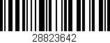 Código de barras (EAN, GTIN, SKU, ISBN): '28823642'