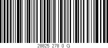 Código de barras (EAN, GTIN, SKU, ISBN): '28825_278_0_G'