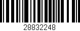 Código de barras (EAN, GTIN, SKU, ISBN): '28832248'