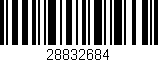 Código de barras (EAN, GTIN, SKU, ISBN): '28832684'