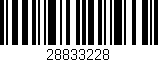 Código de barras (EAN, GTIN, SKU, ISBN): '28833228'