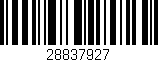 Código de barras (EAN, GTIN, SKU, ISBN): '28837927'