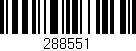 Código de barras (EAN, GTIN, SKU, ISBN): '288551'