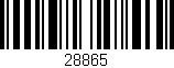 Código de barras (EAN, GTIN, SKU, ISBN): '28865'