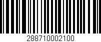 Código de barras (EAN, GTIN, SKU, ISBN): '288710002100'