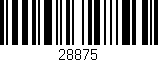 Código de barras (EAN, GTIN, SKU, ISBN): '28875'