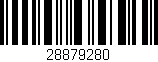 Código de barras (EAN, GTIN, SKU, ISBN): '28879280'