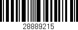 Código de barras (EAN, GTIN, SKU, ISBN): '28889215'