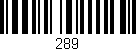 Código de barras (EAN, GTIN, SKU, ISBN): '289'