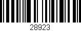 Código de barras (EAN, GTIN, SKU, ISBN): '28923'