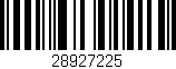 Código de barras (EAN, GTIN, SKU, ISBN): '28927225'