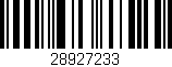 Código de barras (EAN, GTIN, SKU, ISBN): '28927233'