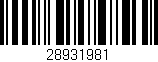 Código de barras (EAN, GTIN, SKU, ISBN): '28931981'