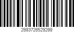 Código de barras (EAN, GTIN, SKU, ISBN): '2893726529289'