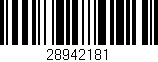 Código de barras (EAN, GTIN, SKU, ISBN): '28942181'