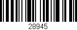 Código de barras (EAN, GTIN, SKU, ISBN): '28945'