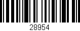 Código de barras (EAN, GTIN, SKU, ISBN): '28954'