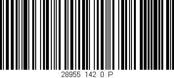 Código de barras (EAN, GTIN, SKU, ISBN): '28955_142_0_P'