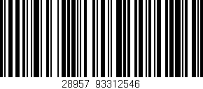 Código de barras (EAN, GTIN, SKU, ISBN): '28957|93312546'