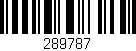 Código de barras (EAN, GTIN, SKU, ISBN): '289787'