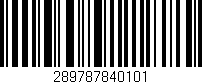 Código de barras (EAN, GTIN, SKU, ISBN): '289787840101'