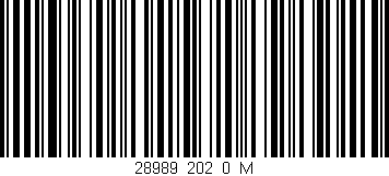 Código de barras (EAN, GTIN, SKU, ISBN): '28989_202_0_M'