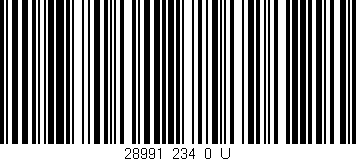 Código de barras (EAN, GTIN, SKU, ISBN): '28991_234_0_U'