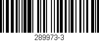 Código de barras (EAN, GTIN, SKU, ISBN): '289973-3'