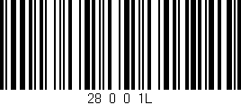 Código de barras (EAN, GTIN, SKU, ISBN): '28_0_0_1L'