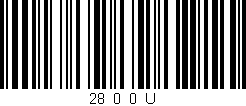 Código de barras (EAN, GTIN, SKU, ISBN): '28_0_0_U'