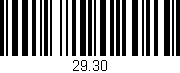 Código de barras (EAN, GTIN, SKU, ISBN): '29.30'