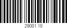 Código de barras (EAN, GTIN, SKU, ISBN): '29001.10'