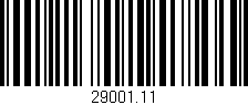 Código de barras (EAN, GTIN, SKU, ISBN): '29001.11'