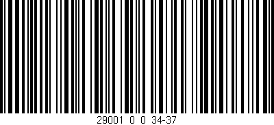 Código de barras (EAN, GTIN, SKU, ISBN): '29001_0_0_34-37'