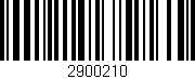 Código de barras (EAN, GTIN, SKU, ISBN): '2900210'