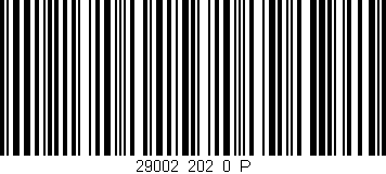 Código de barras (EAN, GTIN, SKU, ISBN): '29002_202_0_P'