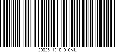 Código de barras (EAN, GTIN, SKU, ISBN): '29026_1318_0_8ML'
