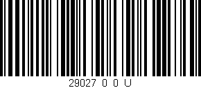 Código de barras (EAN, GTIN, SKU, ISBN): '29027_0_0_U'